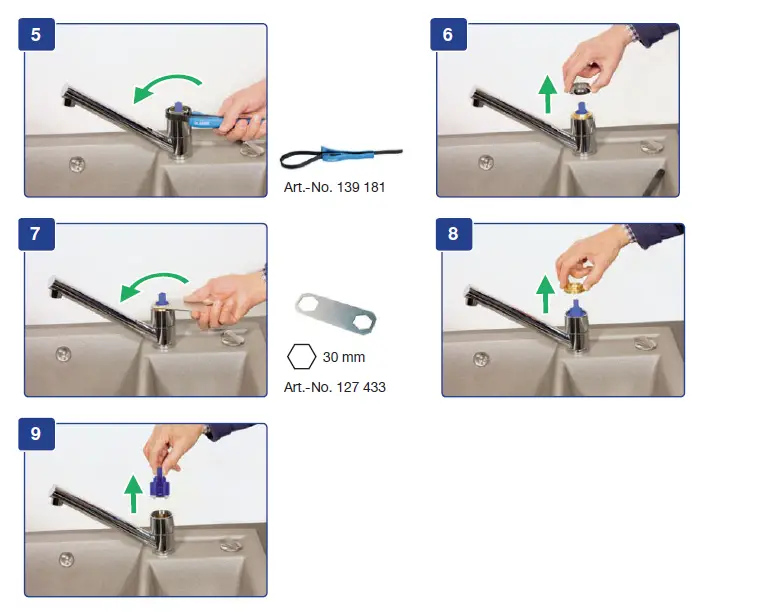 BLANCO 515341 Beige Chrome Kitchen Mixer fig (2)