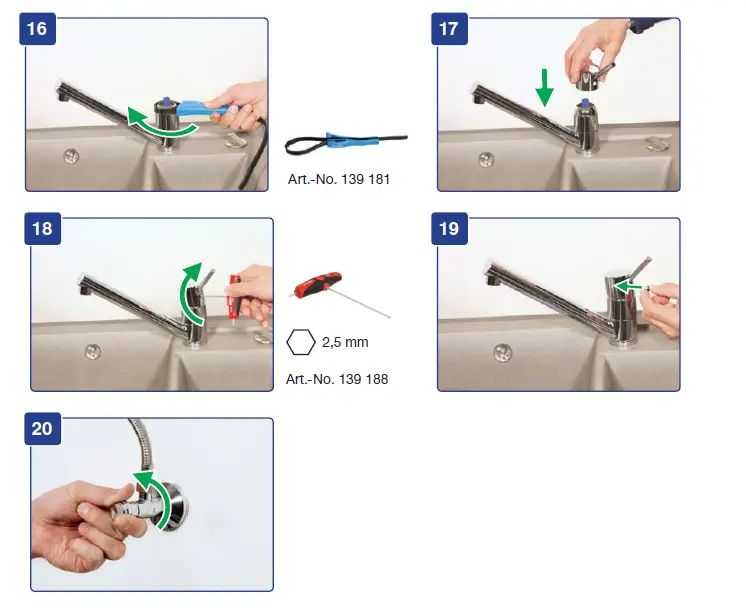 BLANCO 515341 Beige Chrome Kitchen Mixer fig (4)