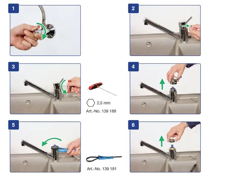 BLANCO 515341 Beige Chrome Kitchen Mixer fig (5)