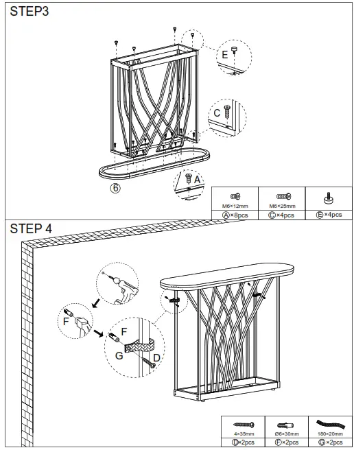 Tribesigns TJHD-F1592-M Industrial Hutch Desk - 3