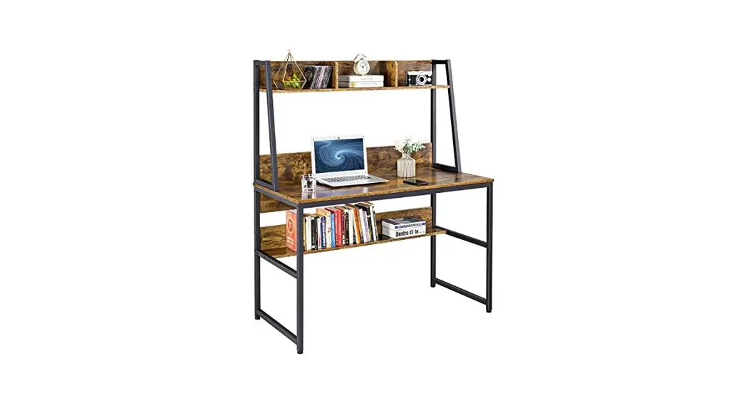 Tribesigns Tjhd-f1592-m Industrial Hutch Desk Instruction Manual