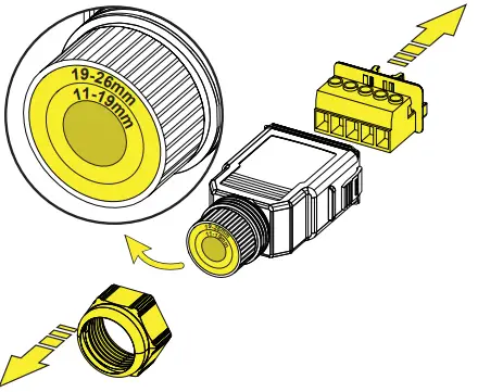 AC output cables connection