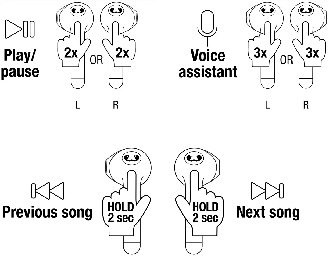 FRESH N REBEL Twins 3 Silky Sand True Wireless Earbuds Draadloos fig 4