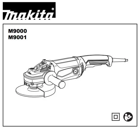 makita M9000 Angle Grinder Instruction Manual