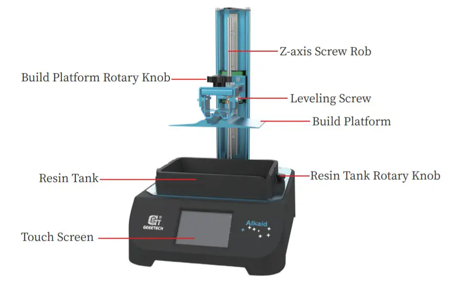 GEEETECH Alkaid LCD Light Curing Resin 3D Printer - OVERVIEW2