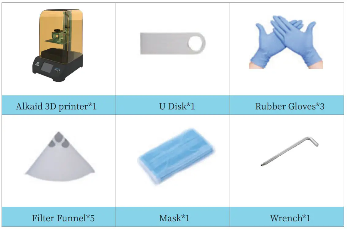 GEEETECH Alkaid LCD Light Curing Resin 3D Printer - PARTS