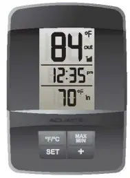 ACURITE 00606 Wireless In-doorOutdoor Thermometer with Clock-Placement