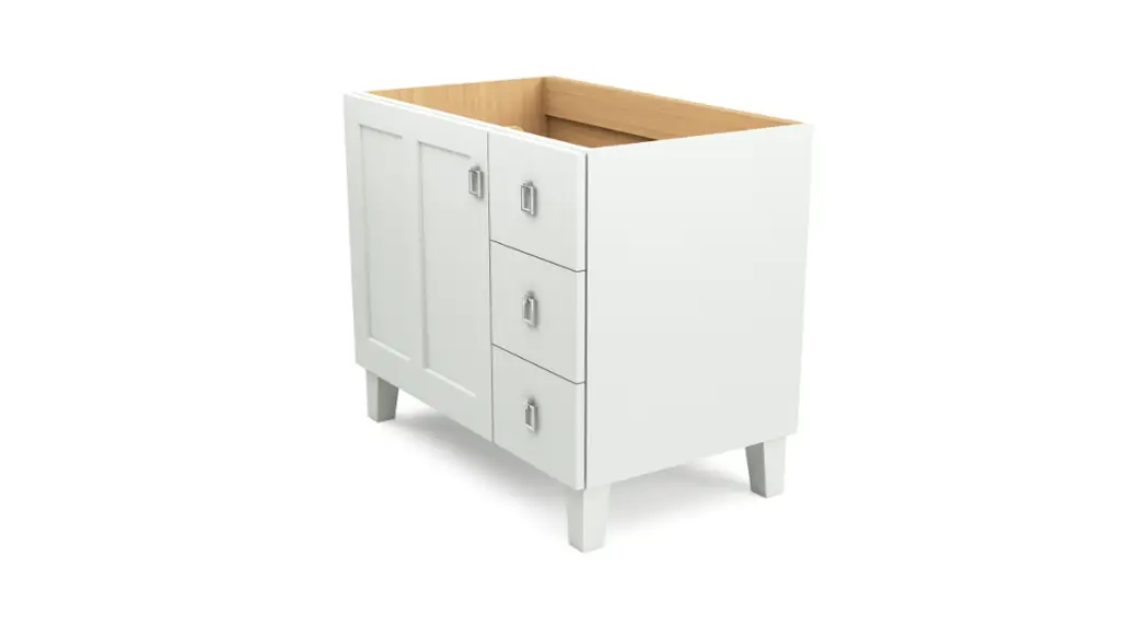 Kohler K-99533-lgr Poplin 36-inch Linen White Bathroom Vanity Cabinet Instructions