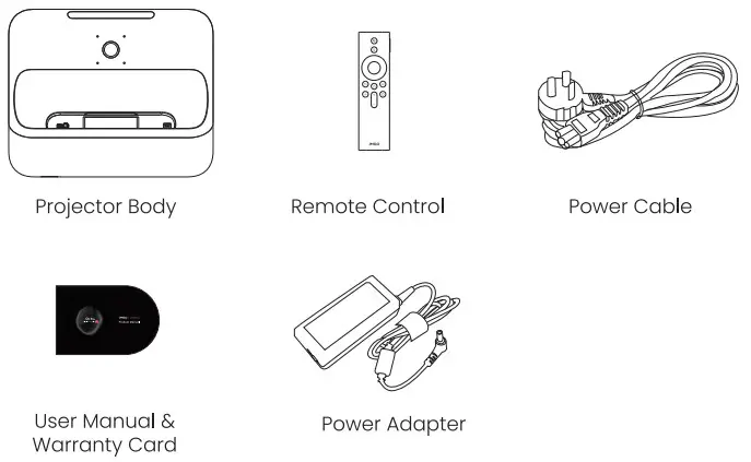 JMGO J78 4D0 Ultra Short Throw Projector - Scope of Delivery