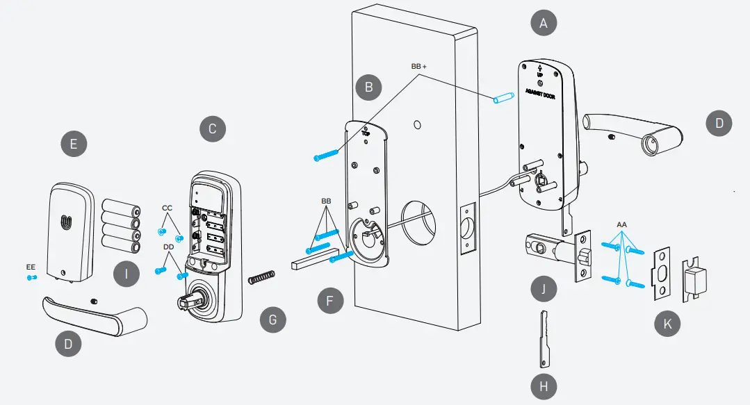 U-tec-LATCH-5-NFC-Smart-Keypad-Lock-fig-11
