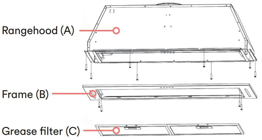 Esatto ERU52S 52 and 90cm Undermount Rangehood - FIGURE 3