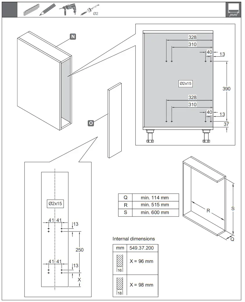 HAFELE 549.37.200 Base Unit Pull-Out - FIG 2