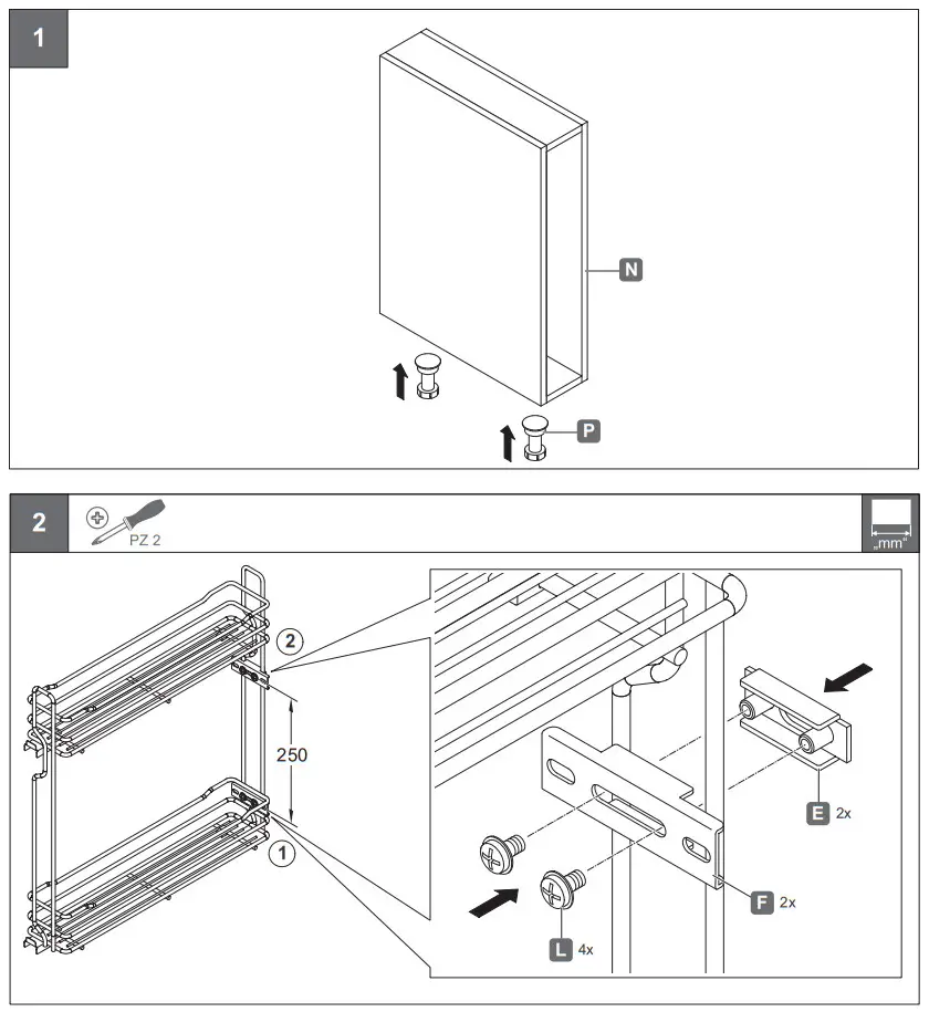 HAFELE 549.37.200 Base Unit Pull-Out - FIG 3