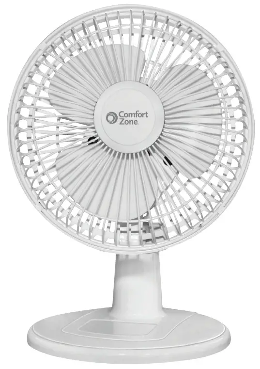 Comfort Zone CZ6D Series 6 Inch Desk Fan-