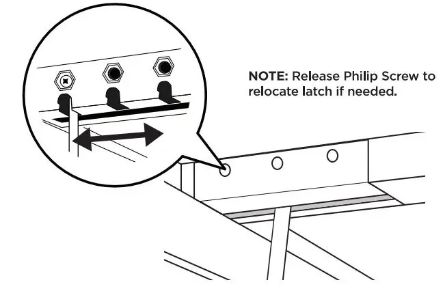 TYGER T3 Soft Tri-Fold Truck Bed Instruction Manual - Rear Latches Usage