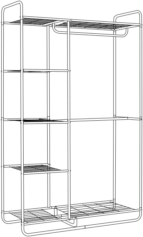 Style Selections SL-107 Wardrobe Gray 08