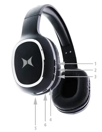 XTREME XBH9-1021 Onyx Bluetooth Headphones - Cover