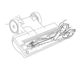 Cleaning the Brushroll