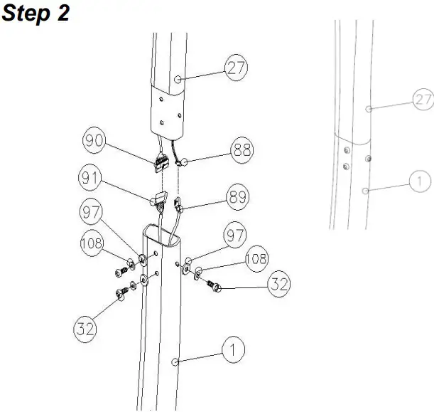 HCI Fitness PhysioStep HXT Recumbent Cross Trainer Exercise Bike - Figure 2