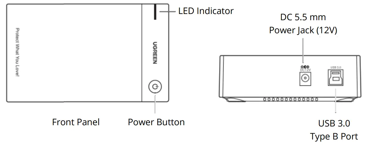 UGREEN US222 3 5 Inch Hard Drive Box - Product Details