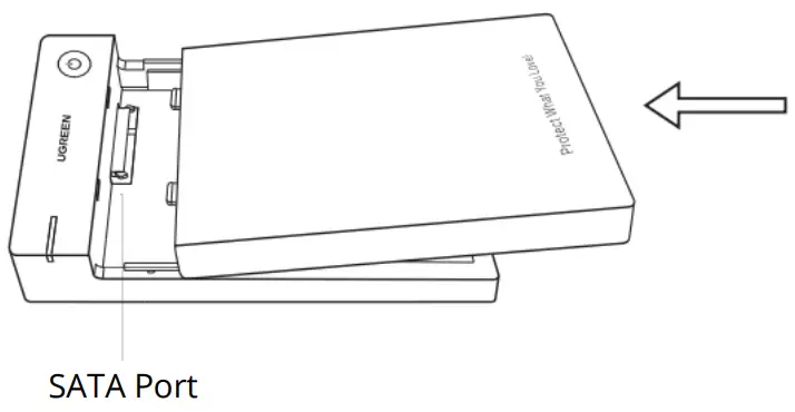 UGREEN US222 3 5 Inch Hard Drive Box - SATA port