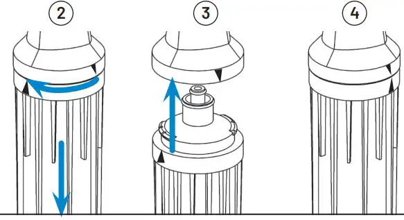 PENTAIR BWS1500 High Flow Reverse Osmosis (Ro) System With Tank Installation Guide - Installing or Replacing QT Cartridges