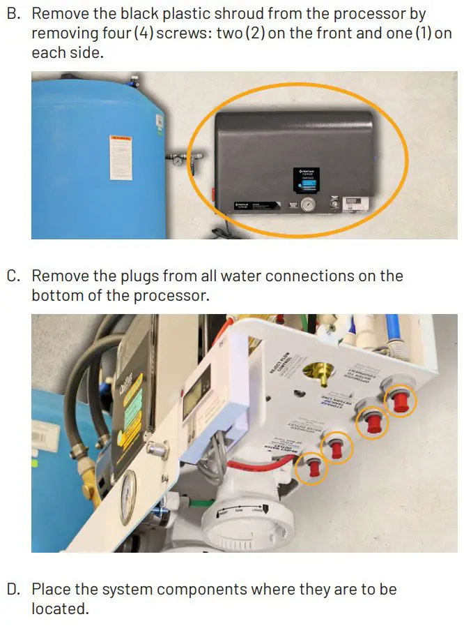 PENTAIR BWS1500 High Flow Reverse Osmosis (Ro) System With Tank Installation Guide - Prepare the Components