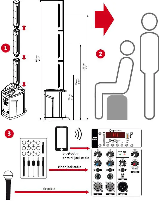 PROEL SESSION1FREE Battery Powered PA System-fig20