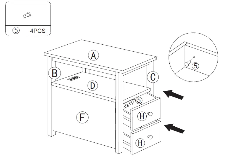 JAXSUNNY-HG61Y1138-Transitional-End-Table-2-Drawers-Narrow-Chair-Side-Table-19