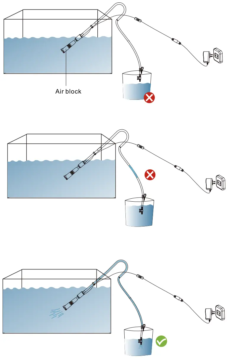 hygger HG056 Aquarium Gravel Cleaner - Tips1