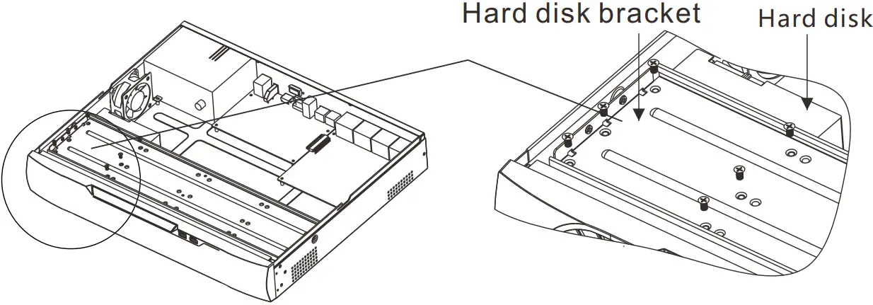 Installing the hard disk