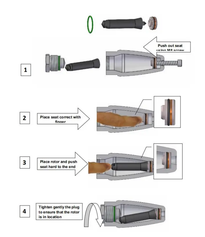 Repair Procedure For Rotating Nozzle
