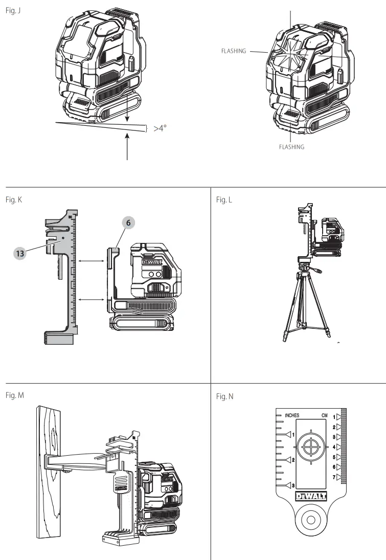 DEWALT DCLE34021 18V Self Levelling Cross Line Laser Level - fig4