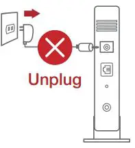 ASUS AX-1800 Wireless Dual Band WiFi 6 Router User Guide - Unplug the power cable
