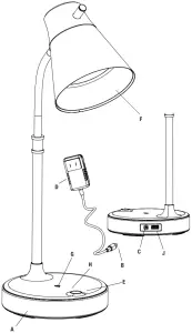 OttLite-CSAQA4KZ-Wireless-Charging-LED-Table-Lamp-Overview