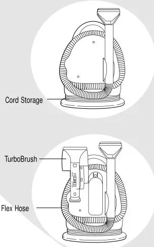 Bissell 1720-1725 Series Little Green - Storage