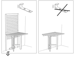 IKEA 490.540.15 APPLARO Wall Panel+Gate Leg Table - fig10