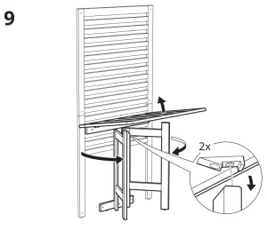 IKEA 490.540.15 APPLARO Wall Panel+Gate Leg Table - fig30