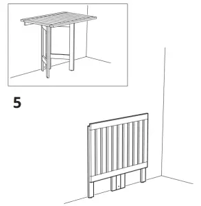 IKEA 490.540.15 APPLARO Wall Panel+Gate Leg Table - fig34