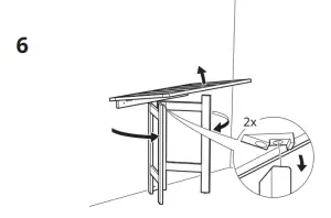 IKEA 490.540.15 APPLARO Wall Panel+Gate Leg Table - fig35