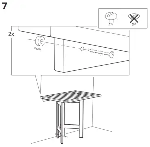 IKEA 490.540.15 APPLARO Wall Panel+Gate Leg Table - fig40