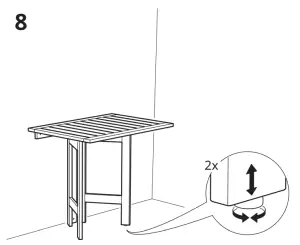 IKEA 490.540.15 APPLARO Wall Panel+Gate Leg Table - fig46