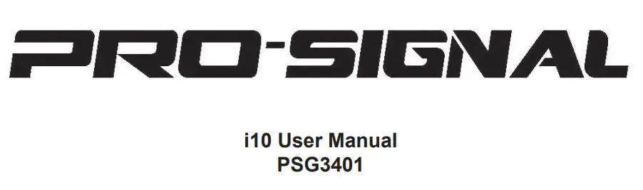 PRO-SIGNAL PSG3402 i10 5.0 Noise Cancelling True Wireless Earbuds User Manual