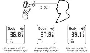 DUSRALINE SYSTEM GP-300 Electronic Portable Infrared Forehead - Forehead