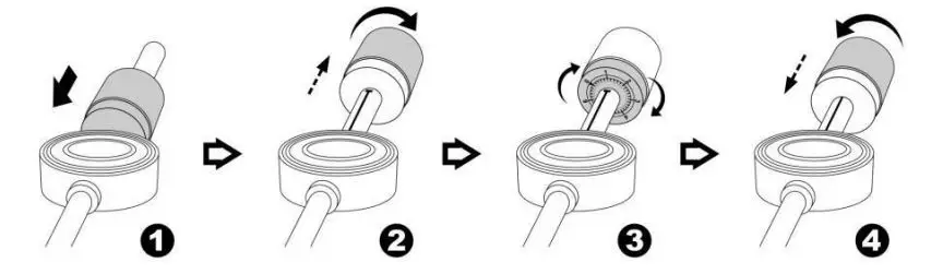 LENOXX BCD120 Bluetooth Turntable Instruction Manual - How to install the COUNTERWEIGHT