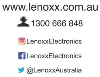 LENOXX BCD120 Bluetooth Turntable Instruction Manual - Social Media icon