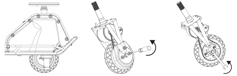 Razor Crazy Cart Front Wheel/Chain Replacement