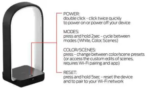 MONSTER MLB7 1074 Smart RGBW LED Lamp with Dual Charging -control