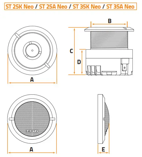 HERTZ SV 250.1 SPL Show Car Audio- Dimensions