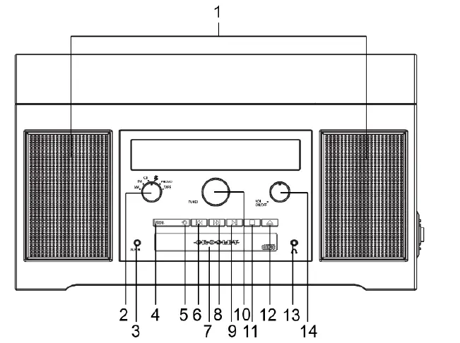 CROSLEY CR7018A-NA HAYDN Entertainment Turntable-1